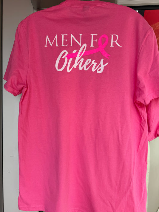 Pink 'Men for Others' t-shirt