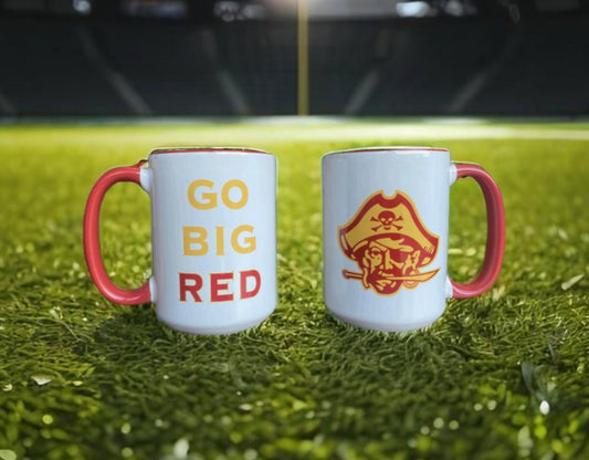 “Go Big Red” Coffee Mug - 15 oz