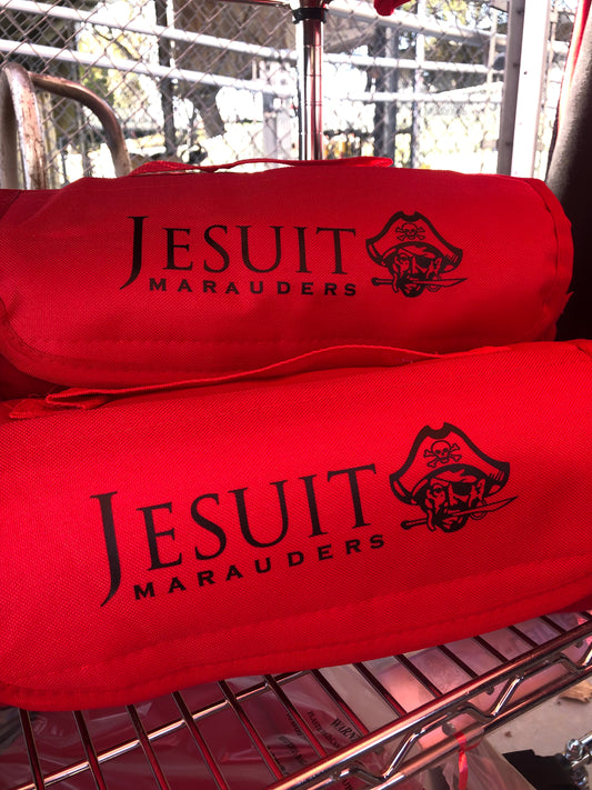 Jesuit Roll Up Blanket - Red Fleece