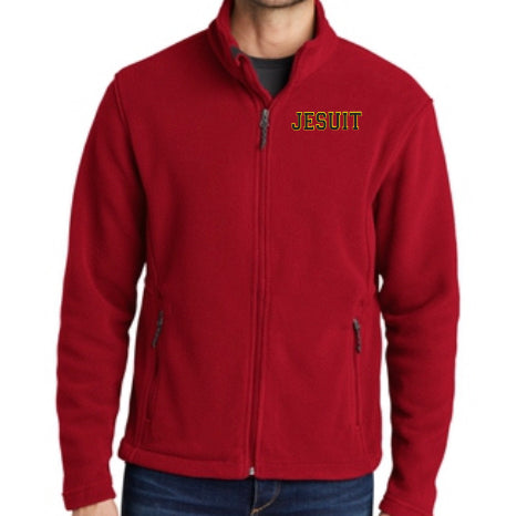 Fleece Zip Up Jacket - Red