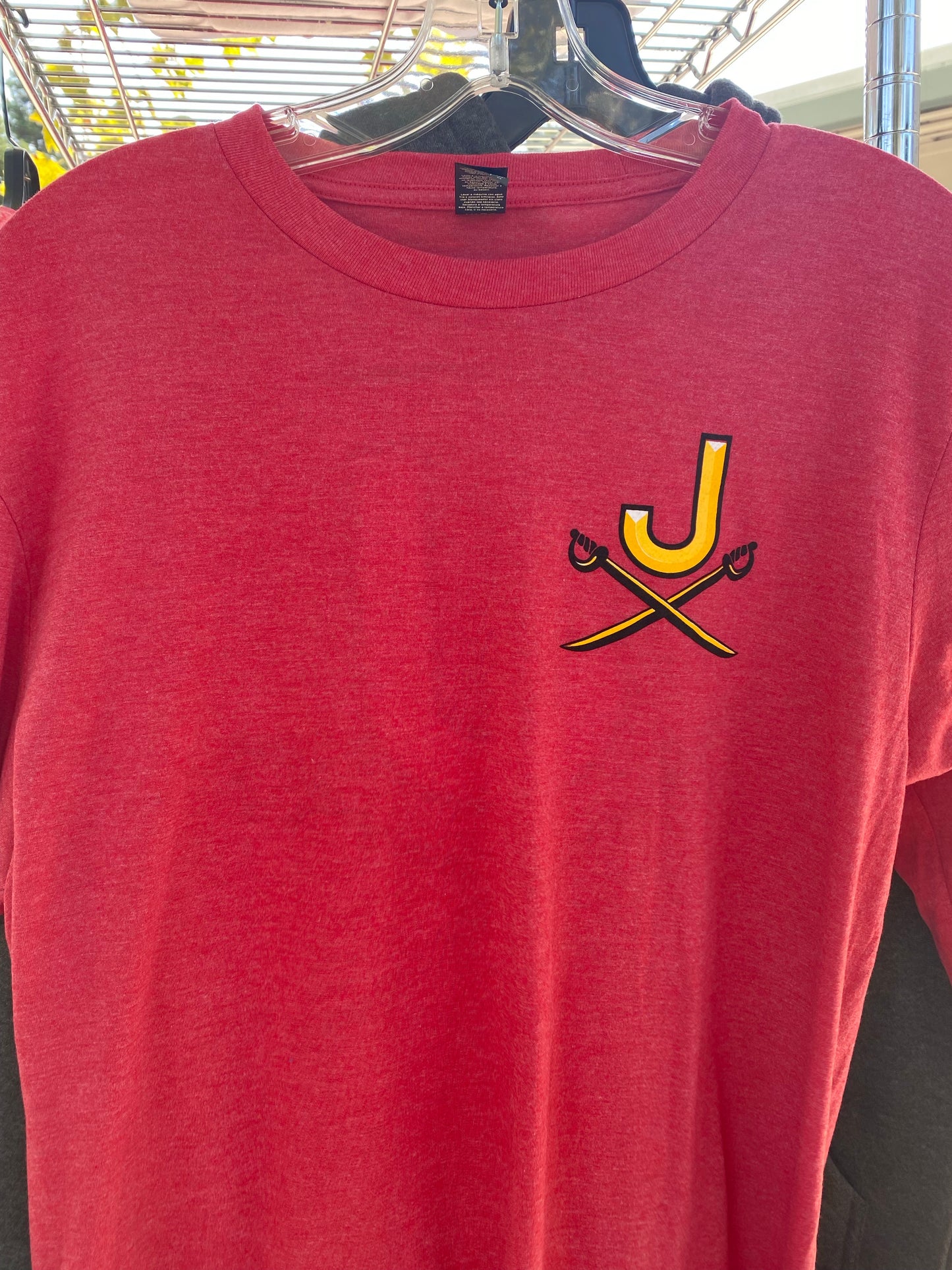 Long Sleeve Heathered Red District Tee