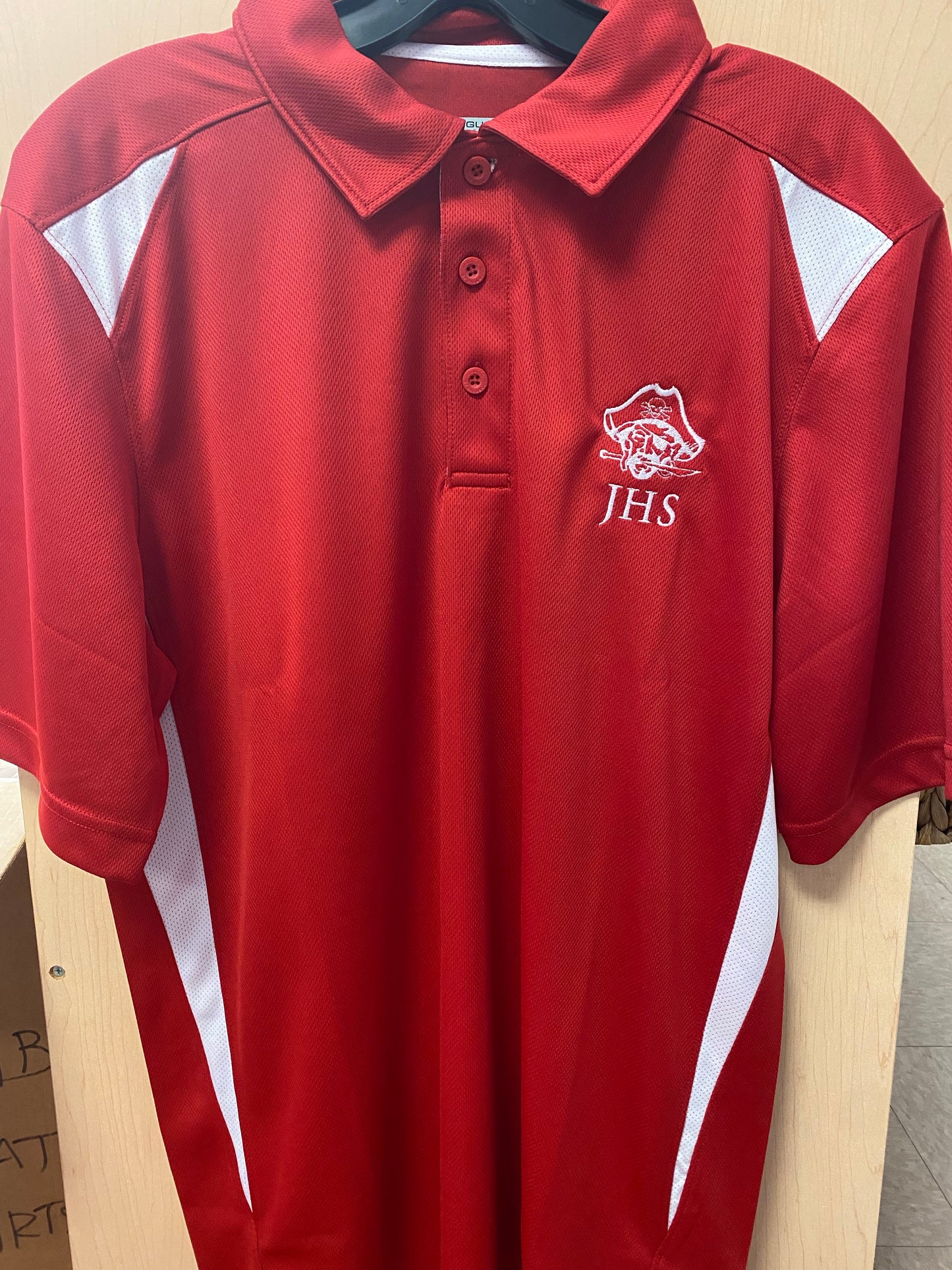 Red & White Polo with JHS Marauder