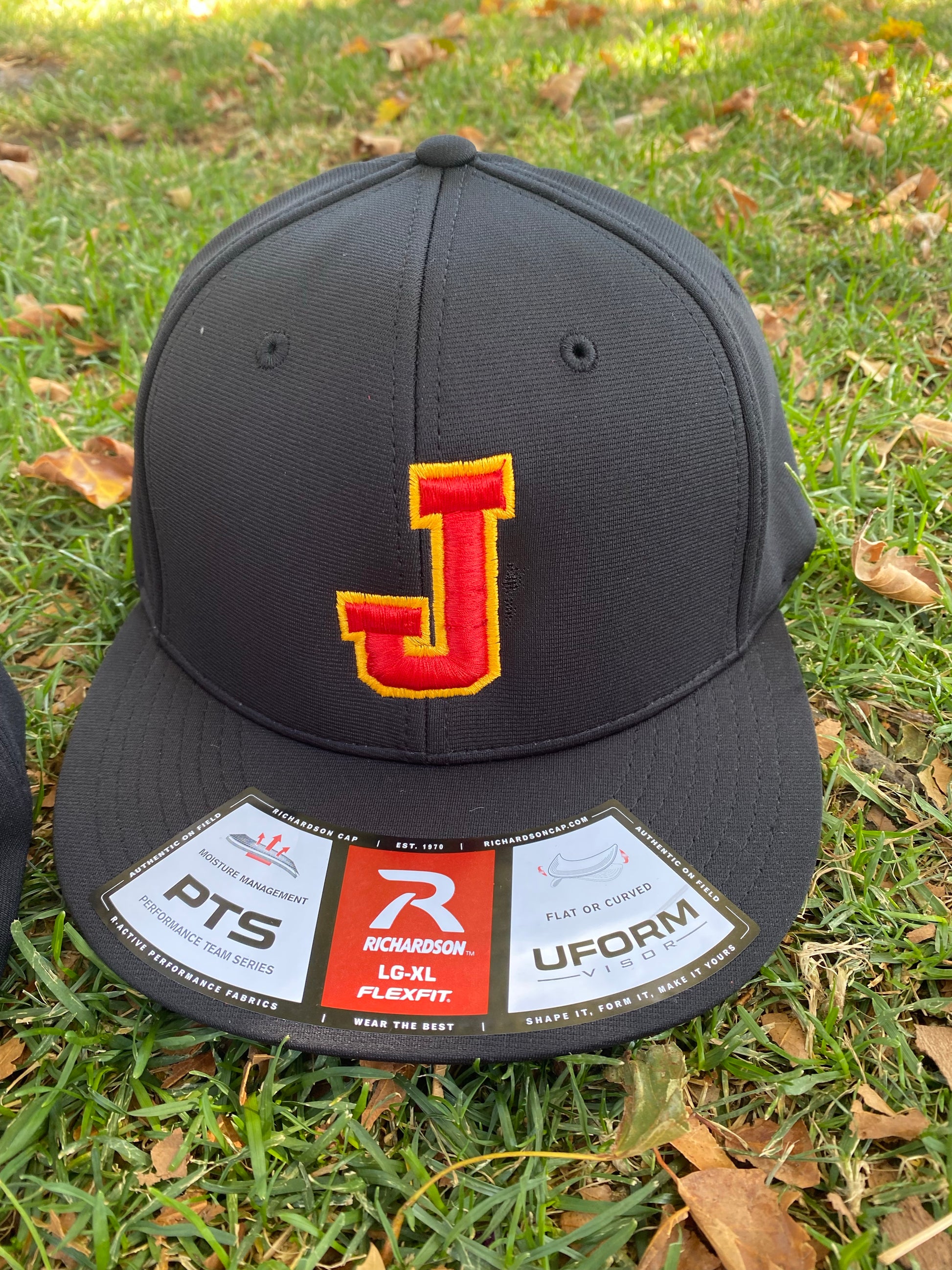 Black “J” Fitted Baseball Cap – Marauders Cove